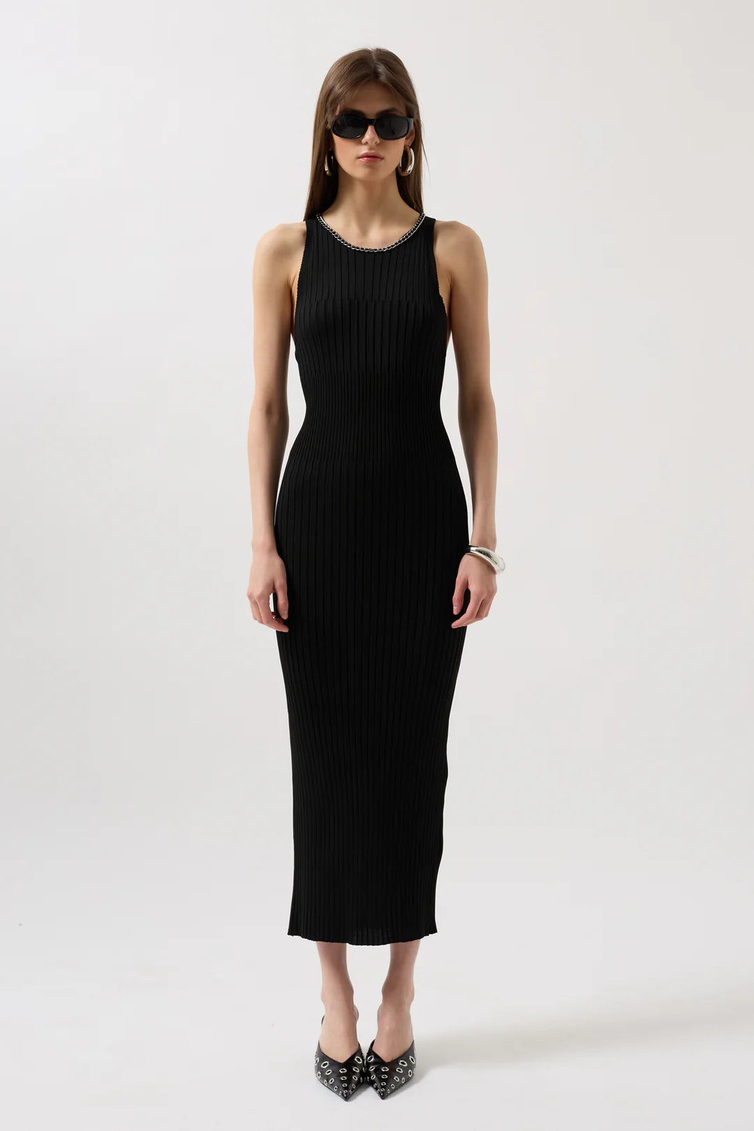 Strom Kleid Schwarz