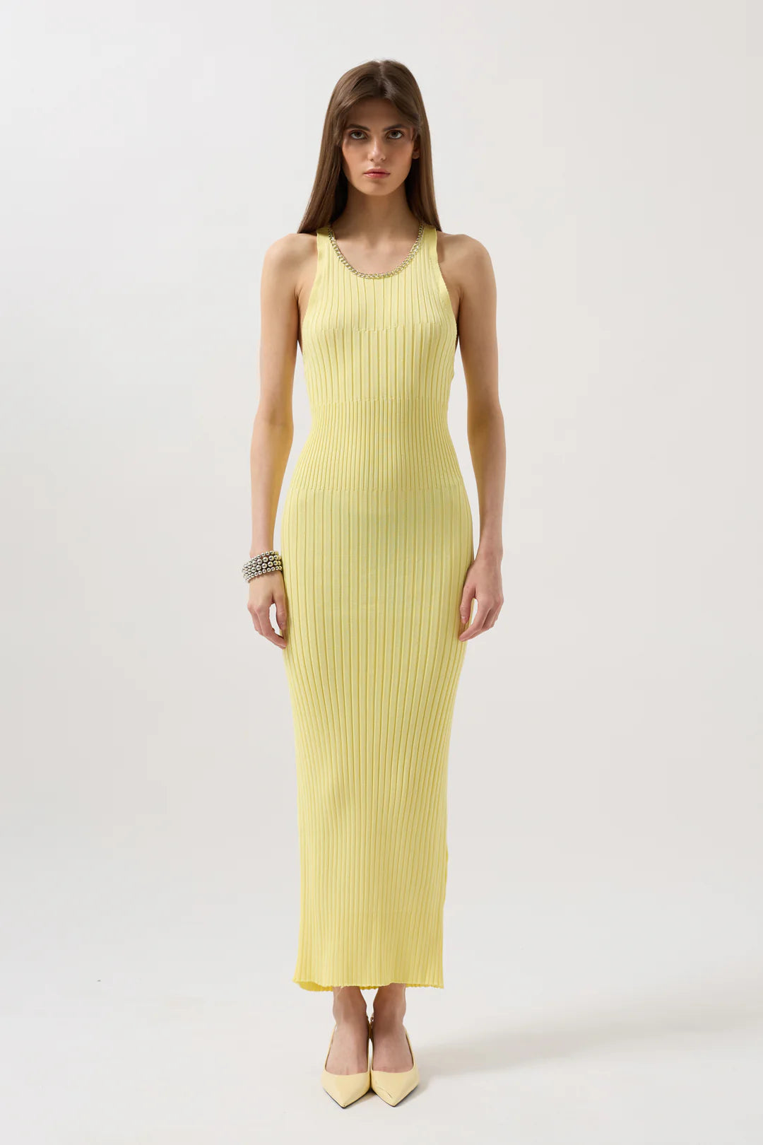 Strom Kleid Gelb