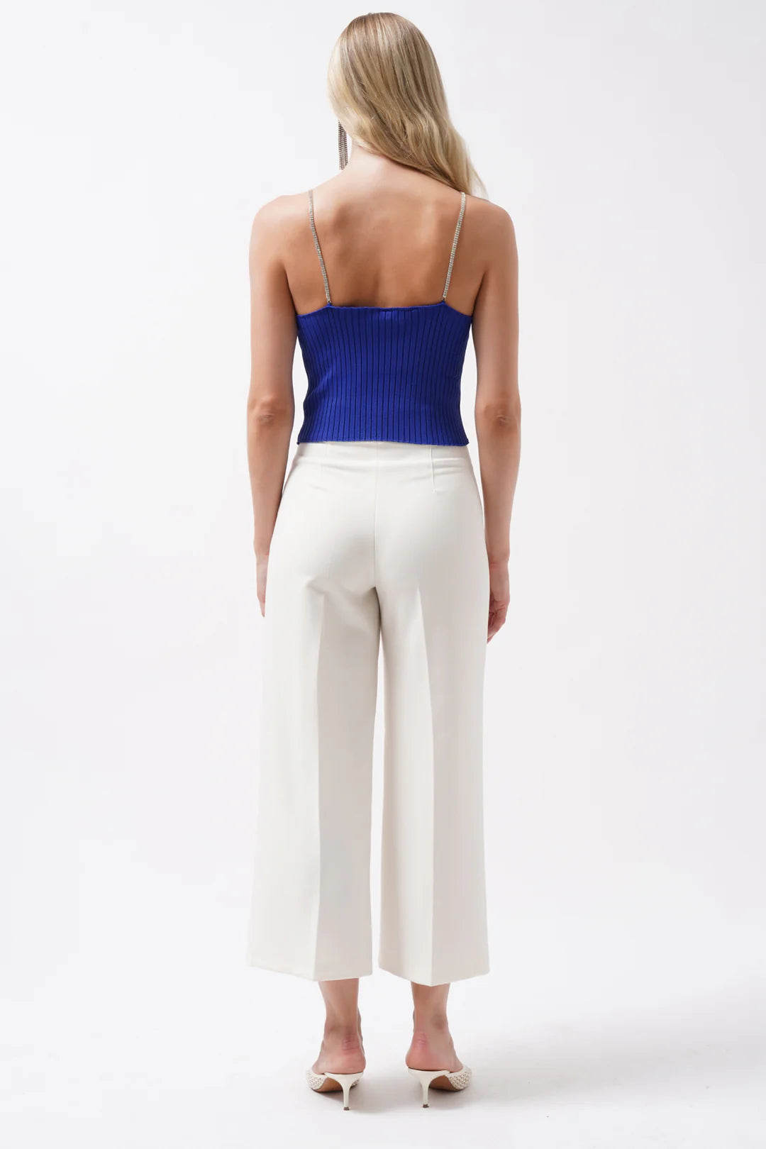 Schein Bluse Königsblau
