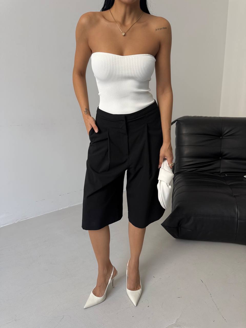 Glow Strapless Weiß