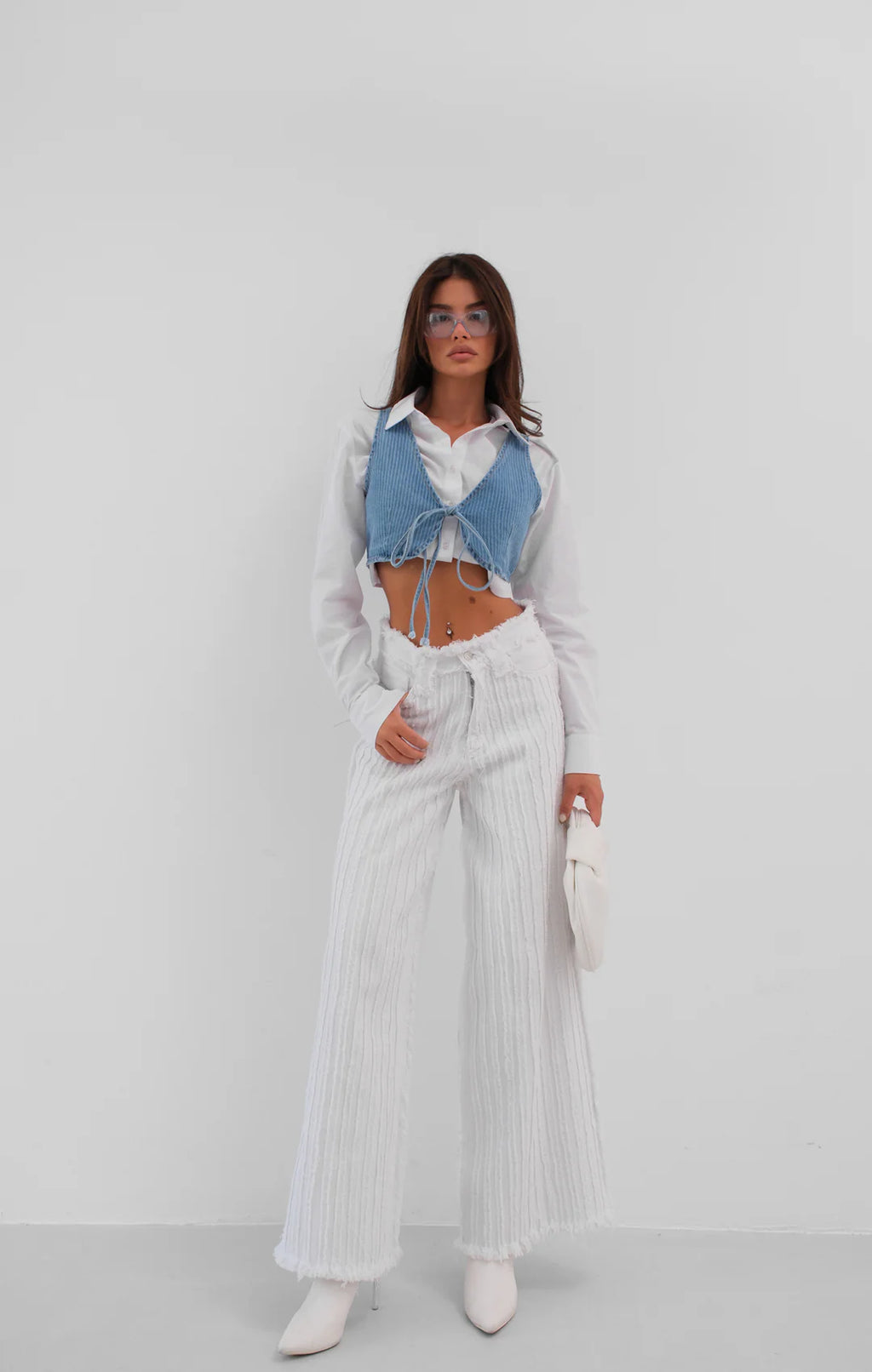 Band Crop Hellblau