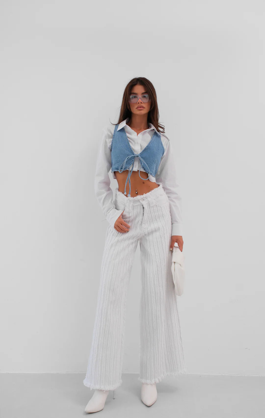 Band Crop Hellblau