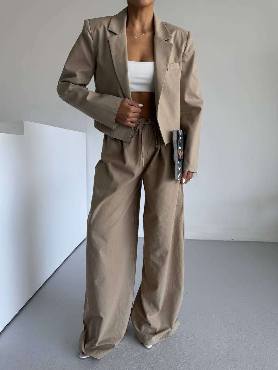 Noblesse Zweiteiler Sandbeige