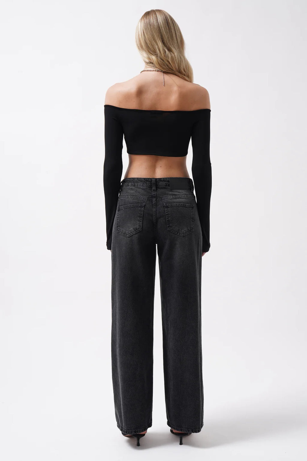 Flamme Bluse Nachtschwarz