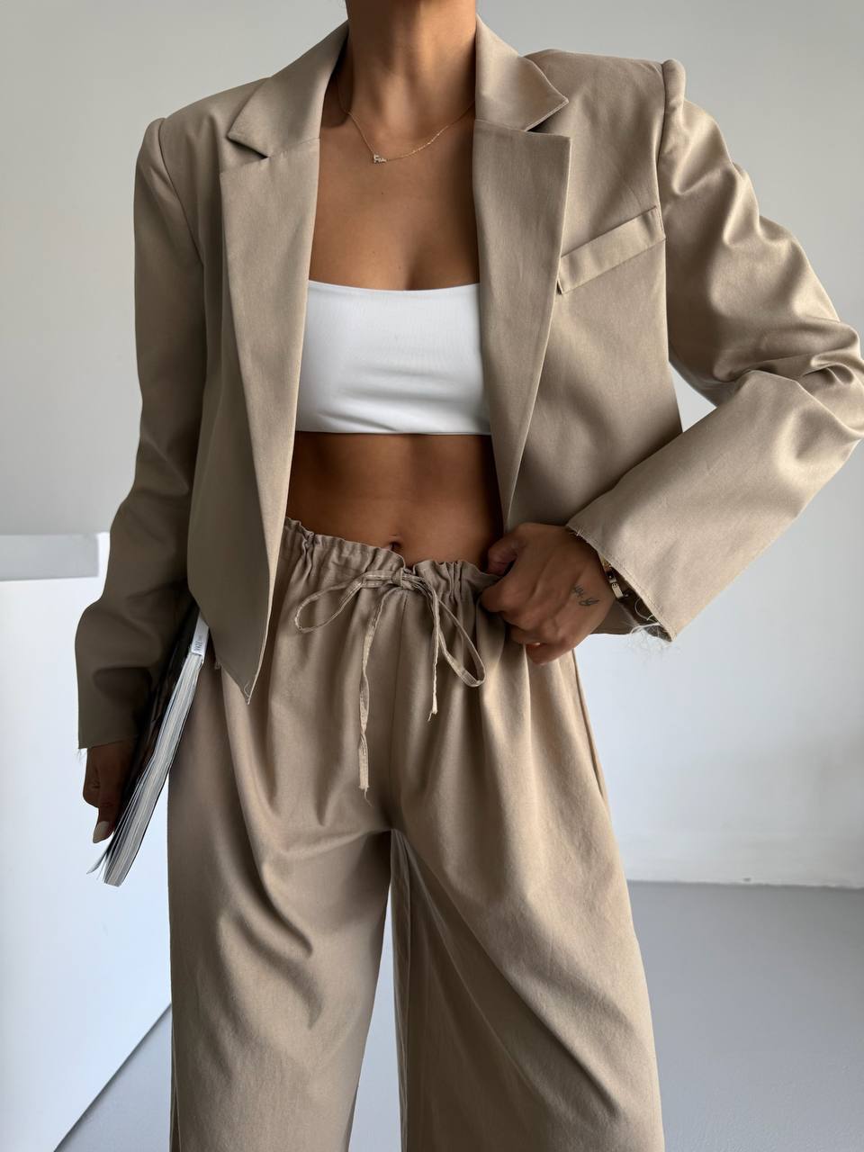 Noblesse Zweiteiler Sandbeige