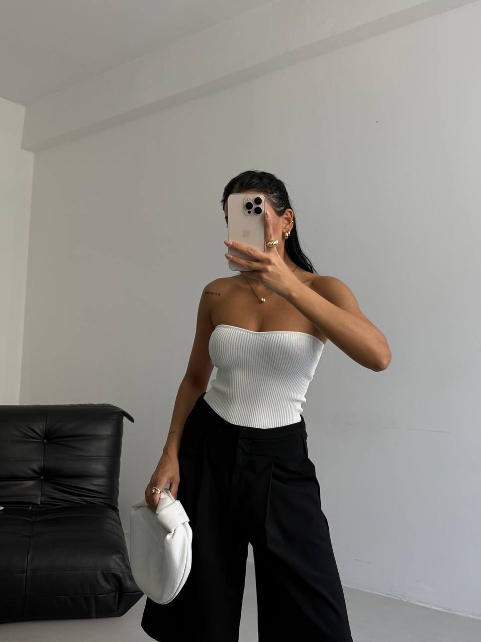 Glow Strapless Weiß
