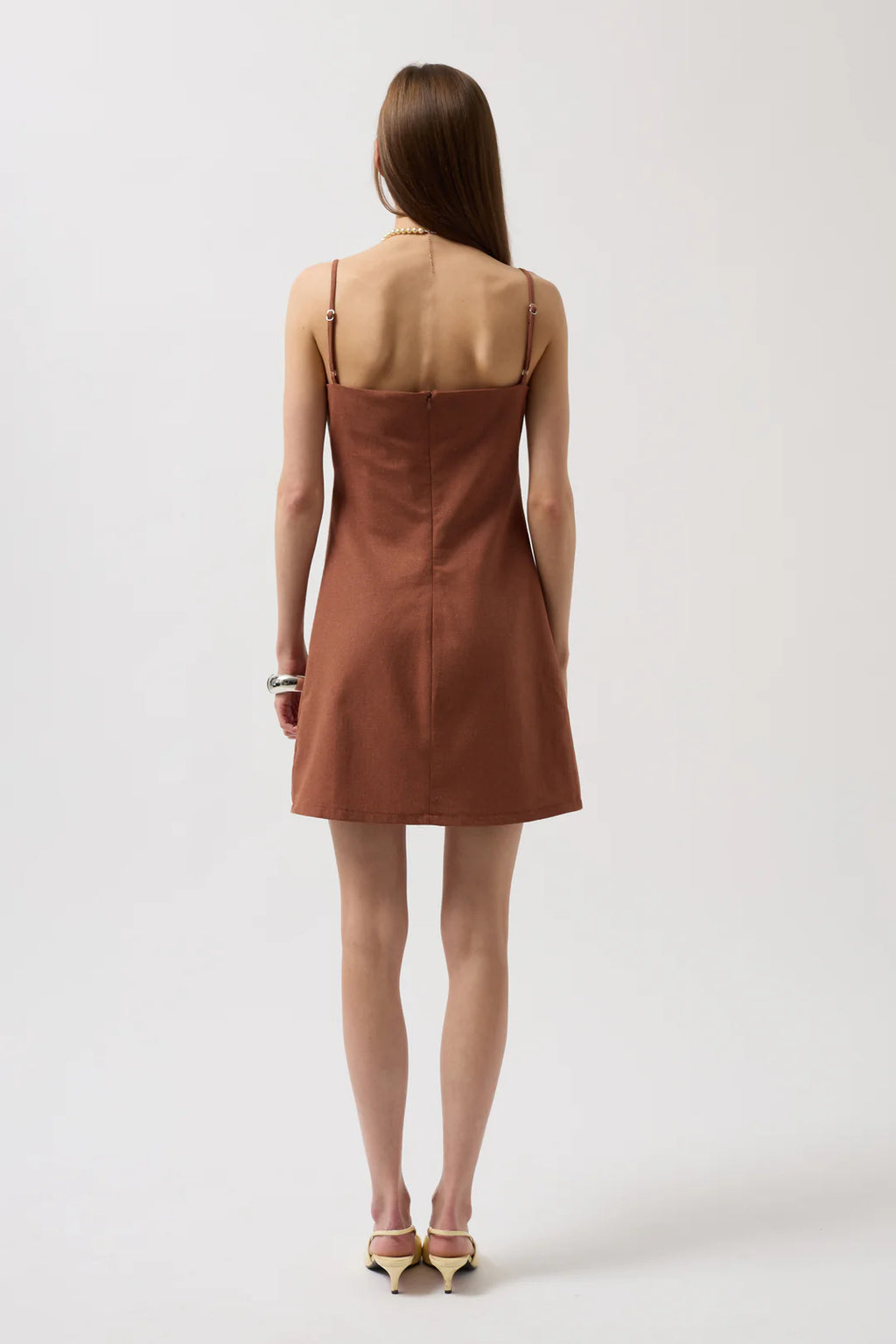 Zimt Kleid Espressobraun