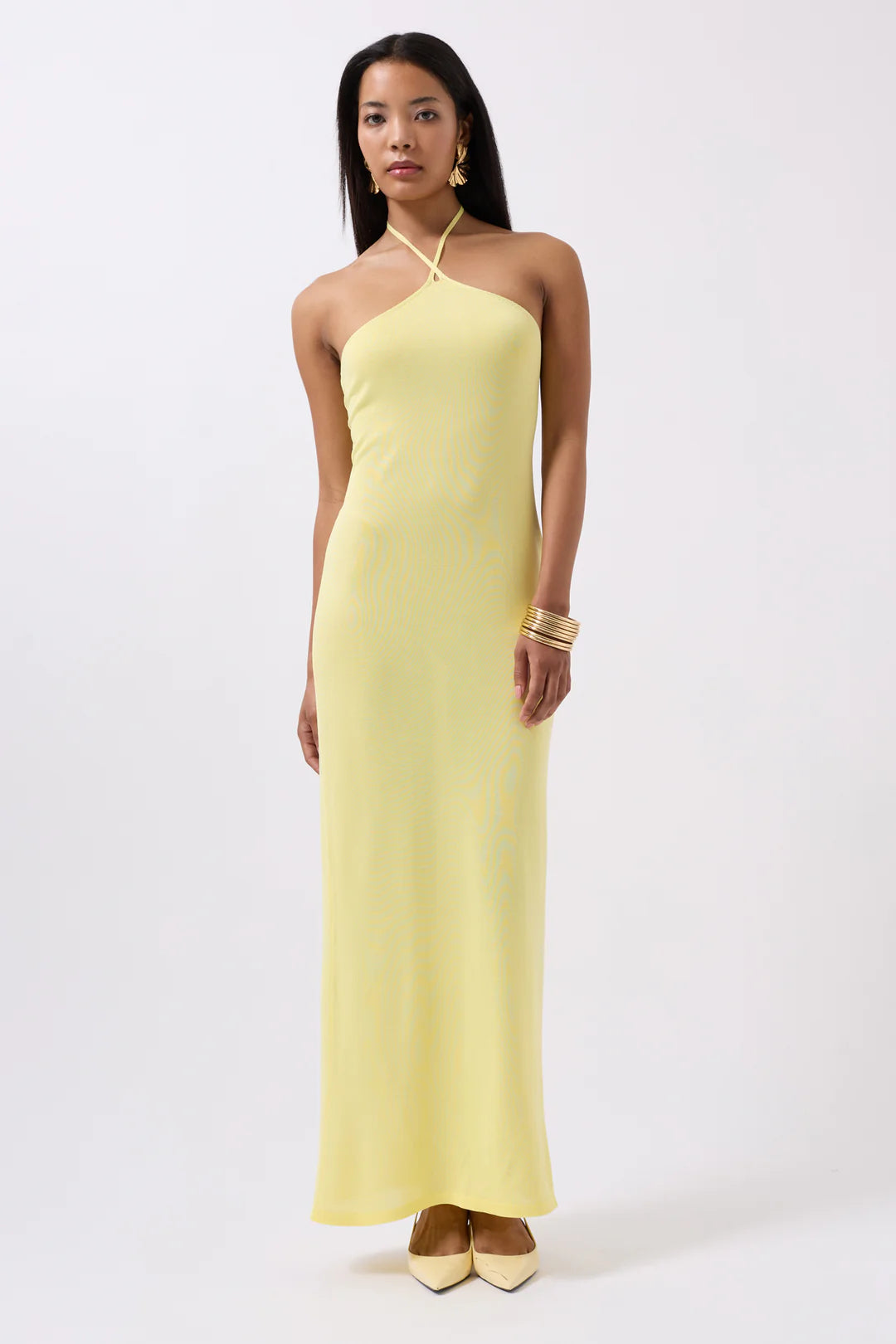 Hauch Kleid Vanillegelb