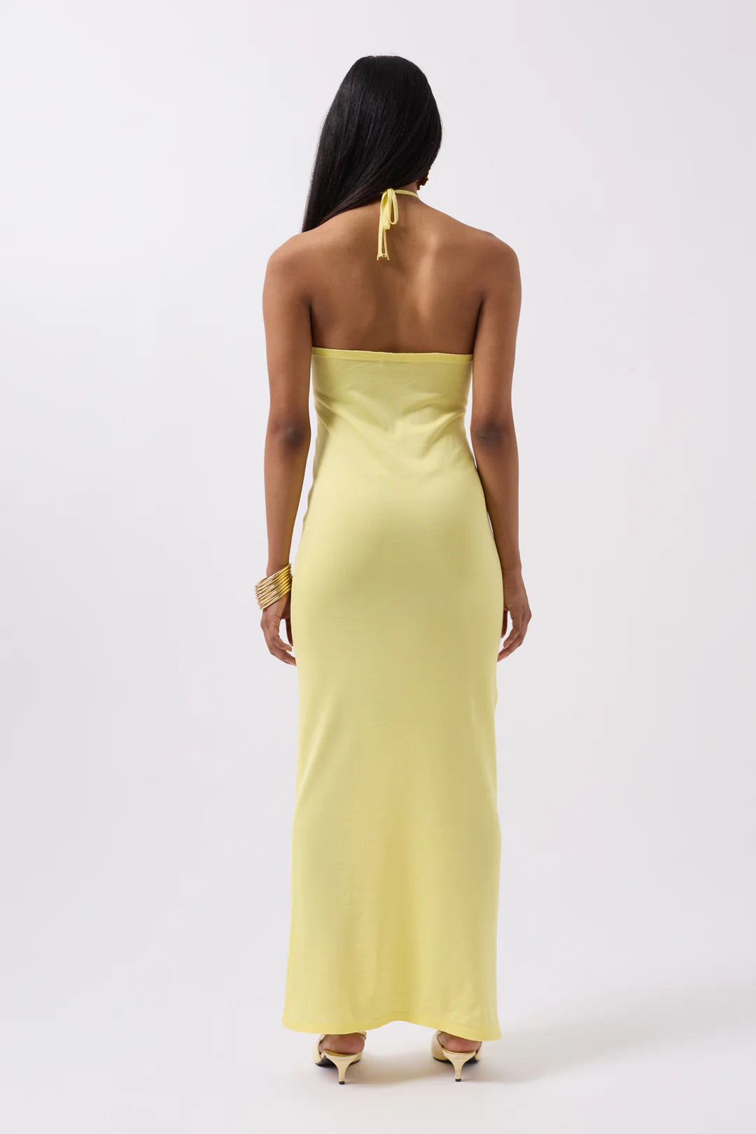 Hauch Kleid Vanillegelb