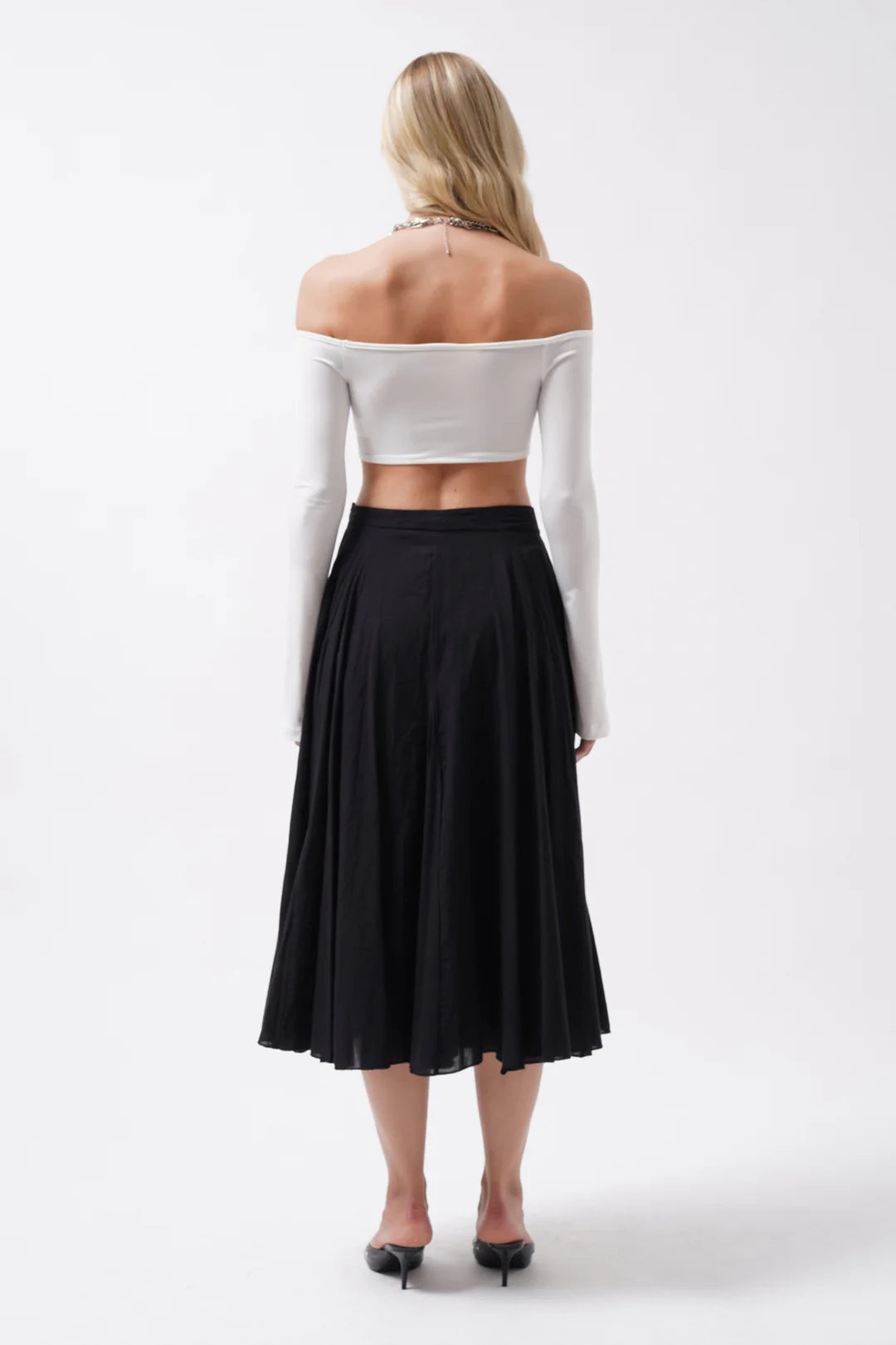 Flamme Bluse Perlweiß