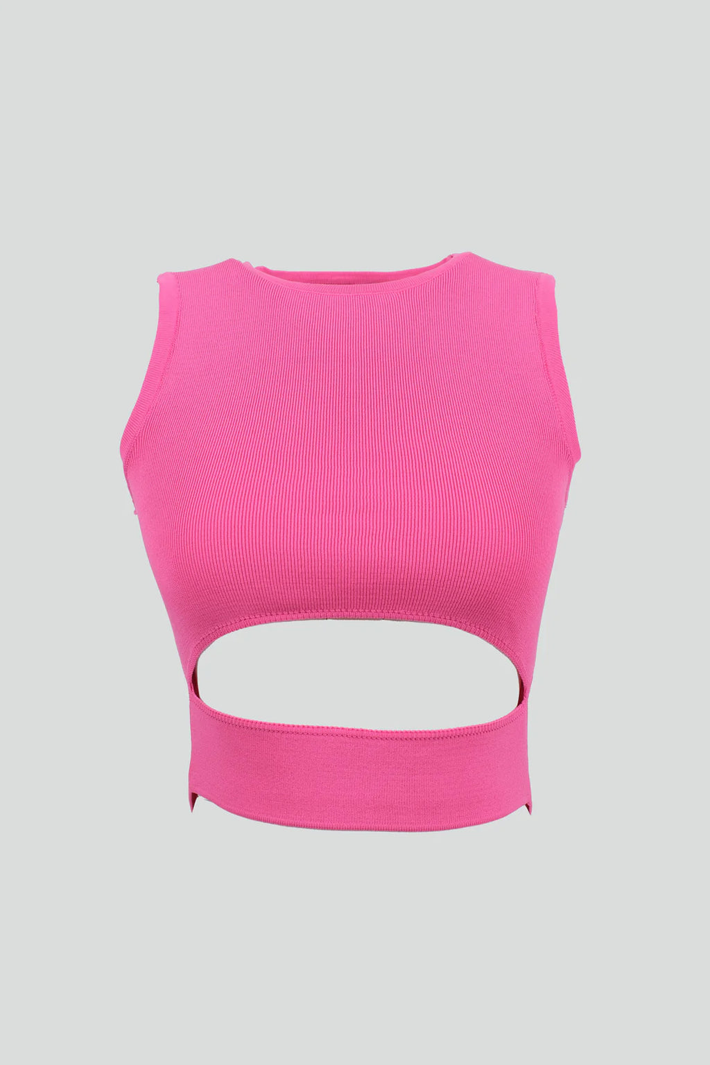 Schlitz Bluse Pink