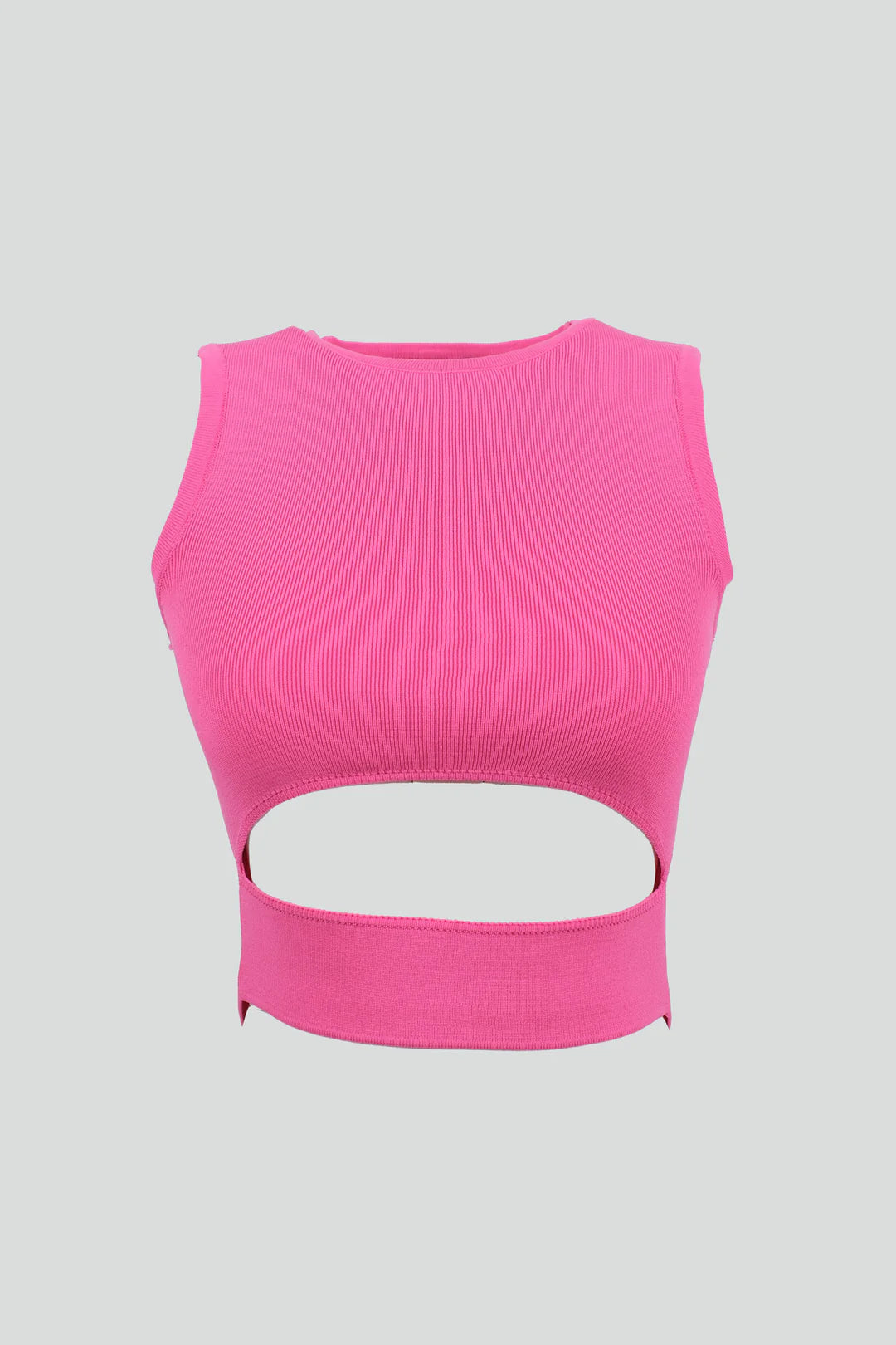 Schlitz Bluse Pink