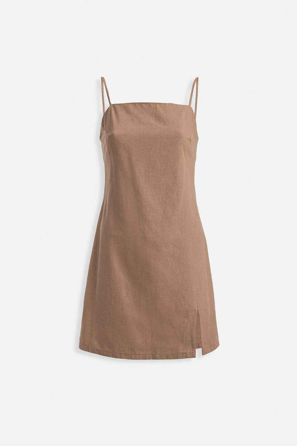 Zimt Kleid Beigegold