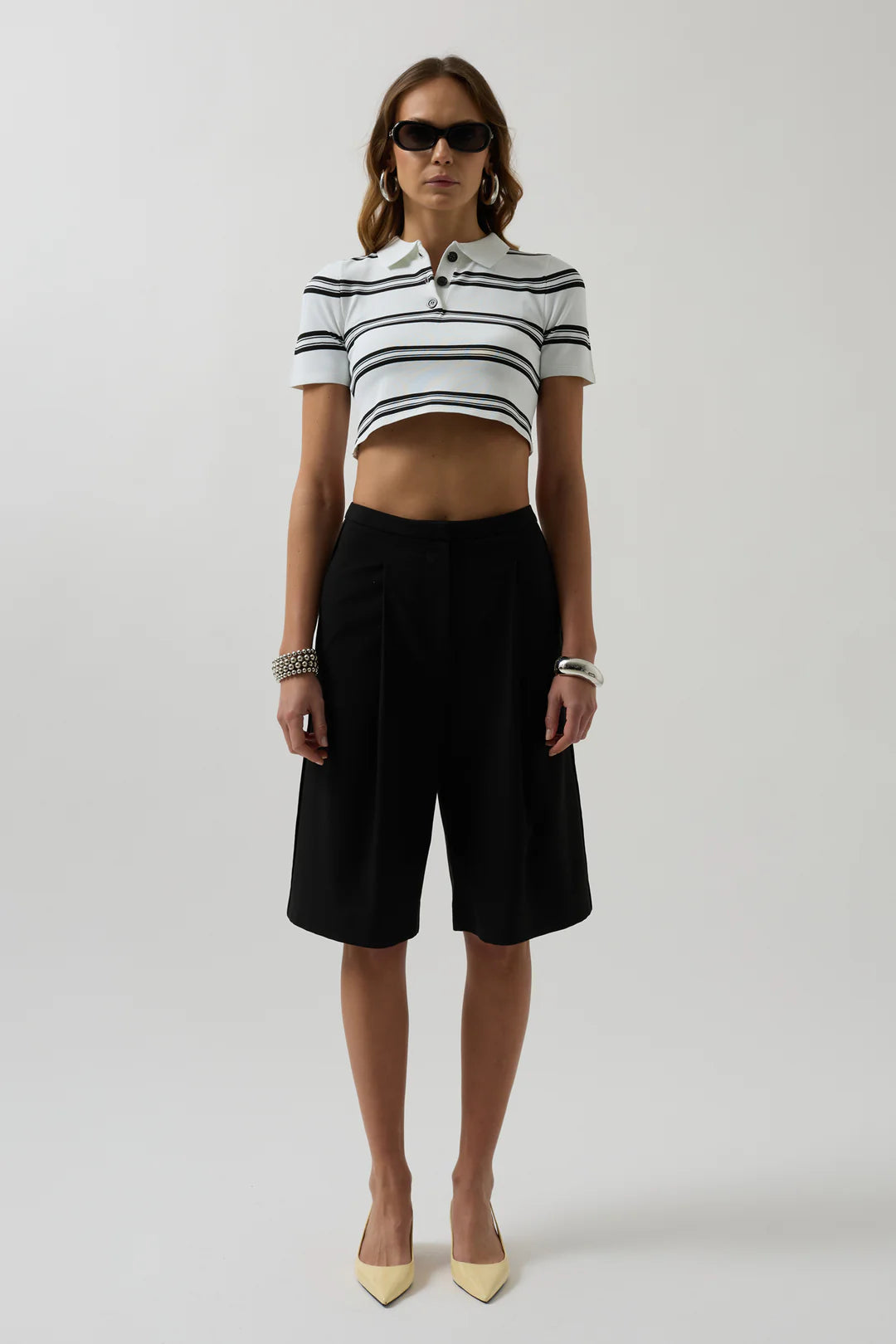 Polo T-Shirt Weiß