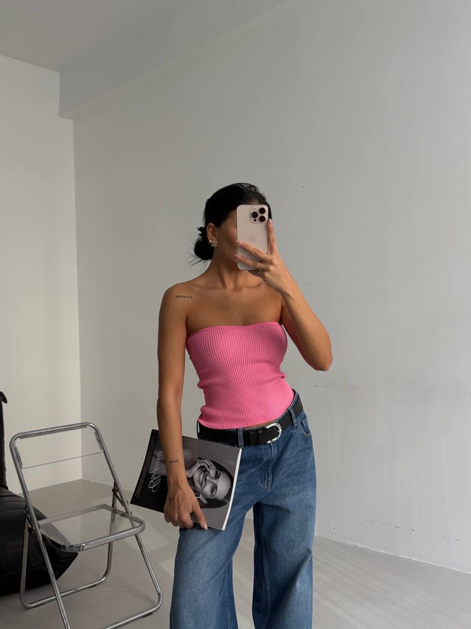 Glow Strapless Pink