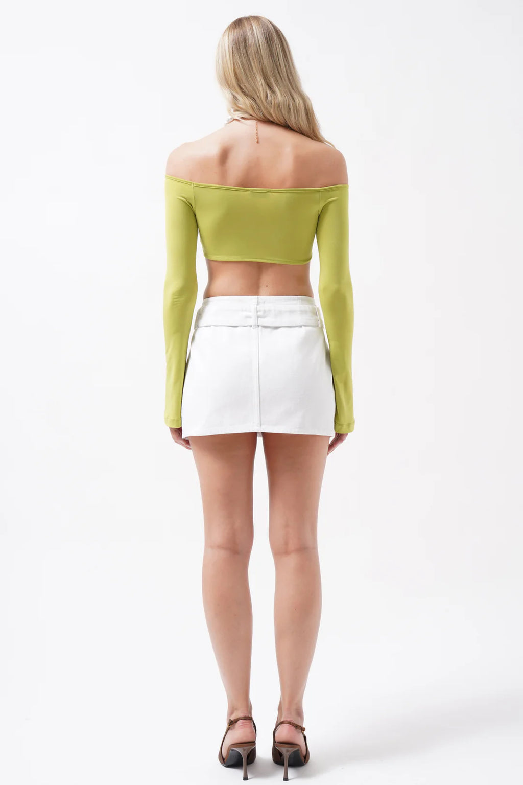 Flamme Bluse Limettengrün