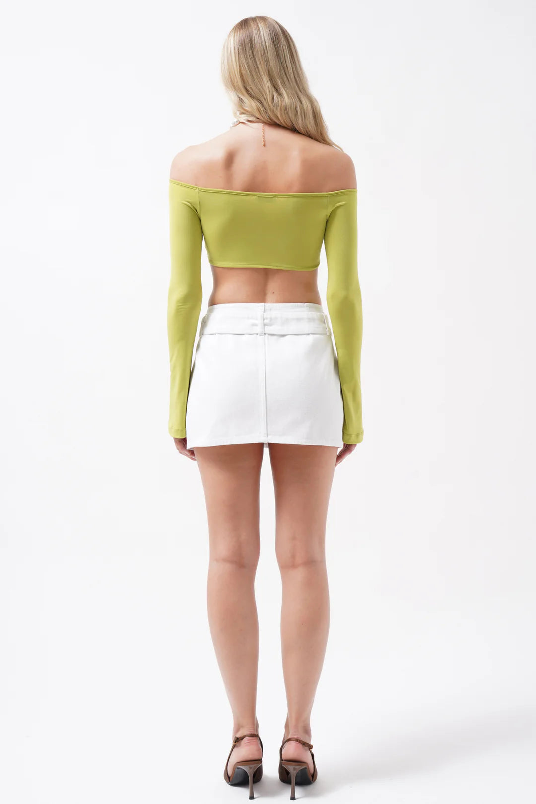 Flamme Bluse Limettengrün