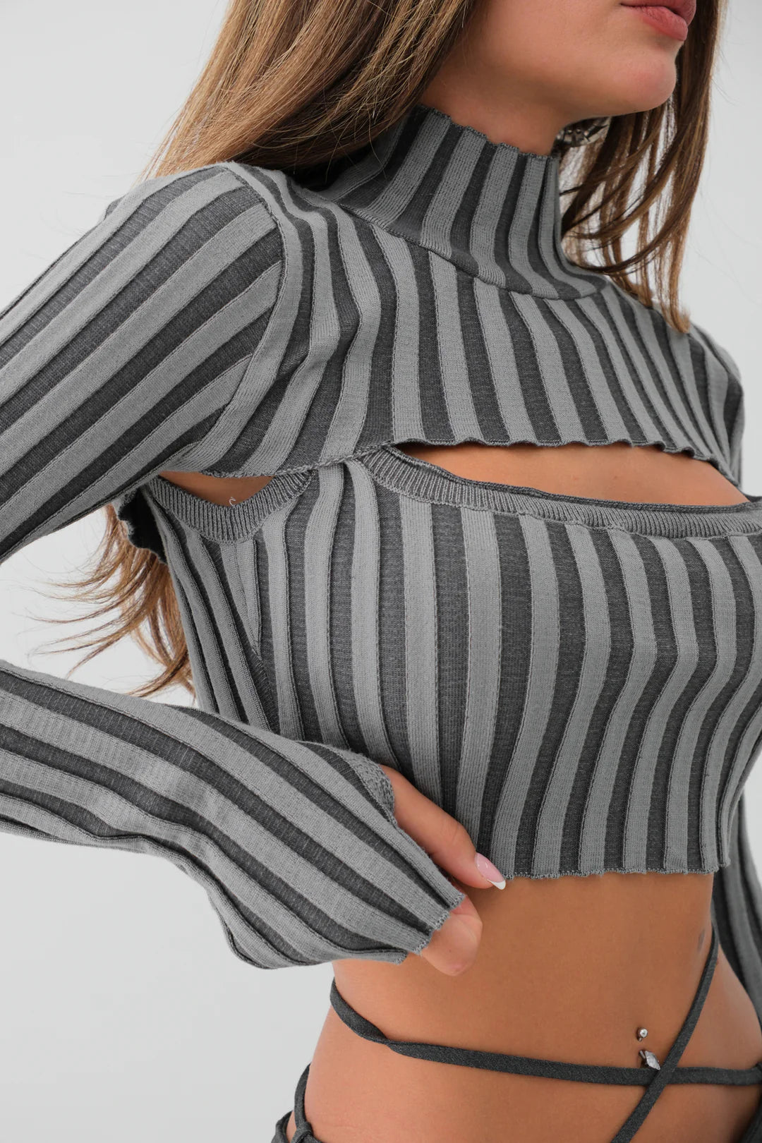 Zacke Crop Grau