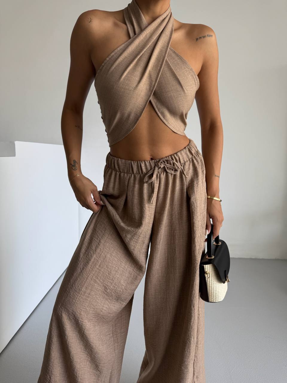 Nuala Zweiteiler Sandbeige