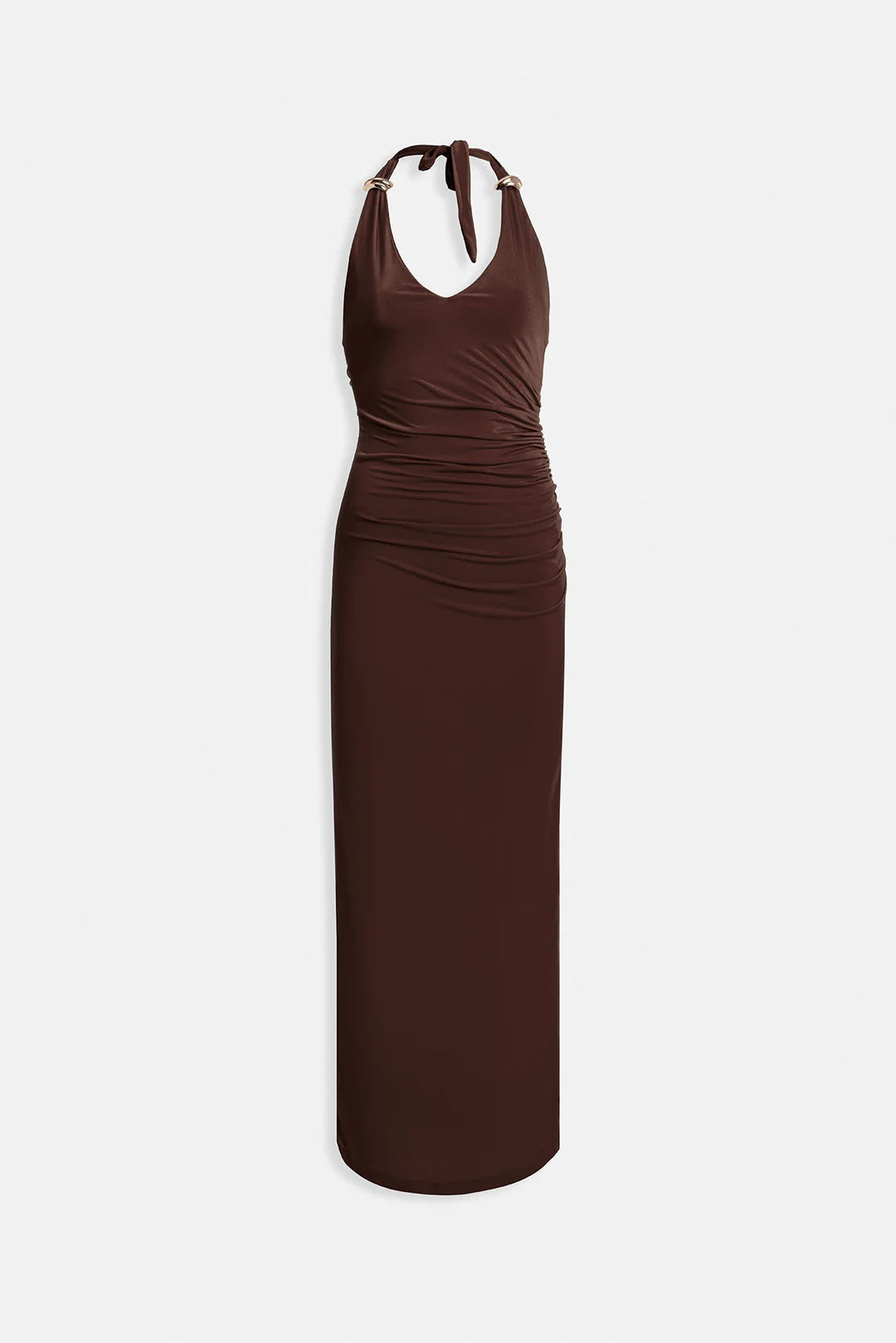 Glut Kleid Kakaobraun