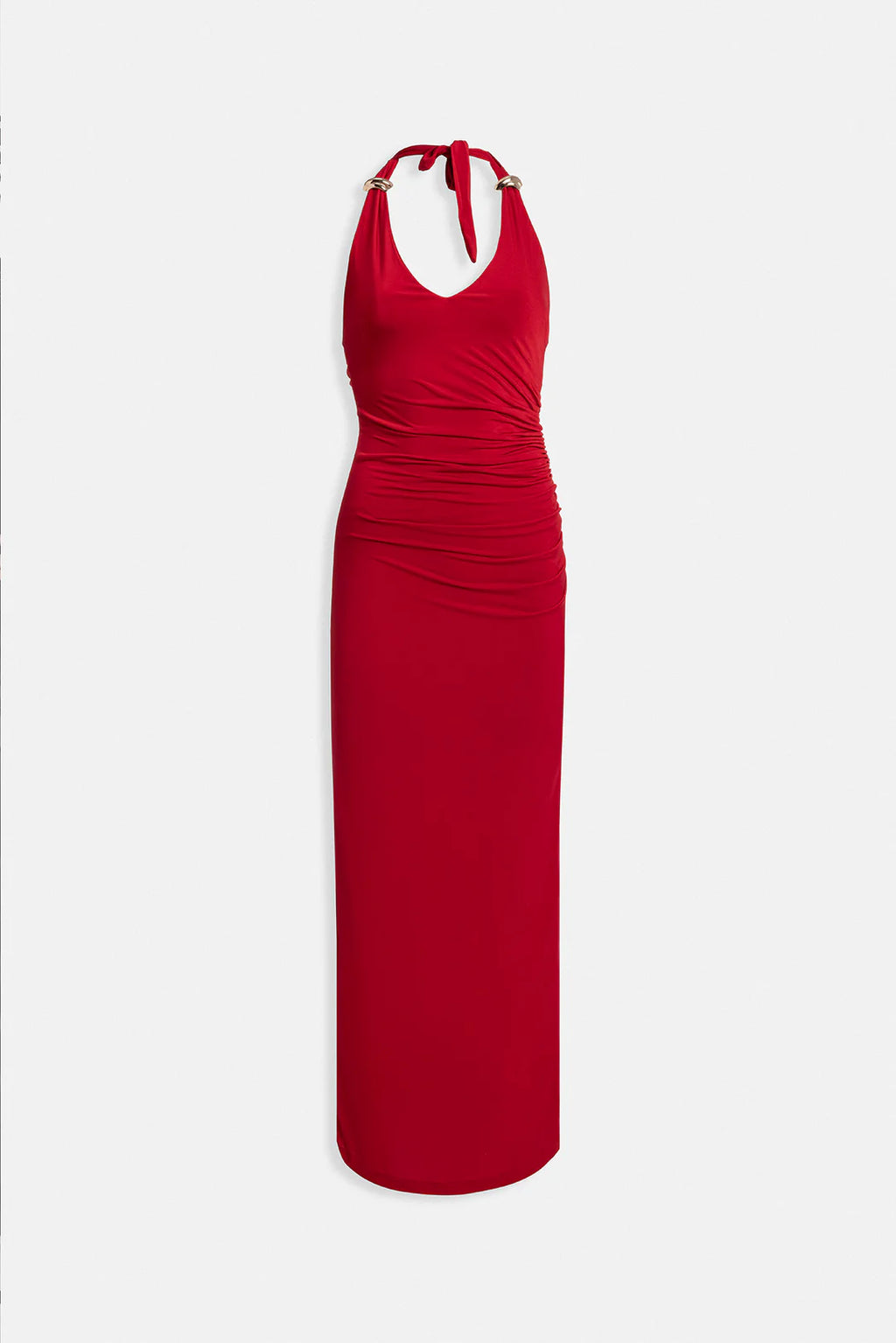 Glut Kleid Karminrot