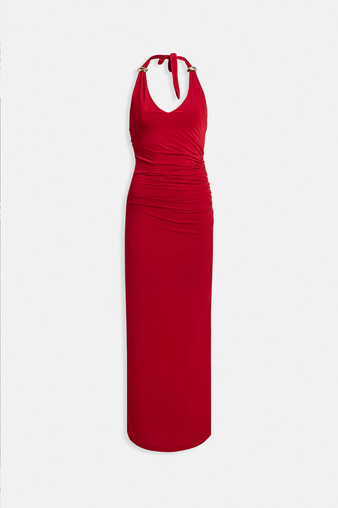 Glut Kleid Karminrot