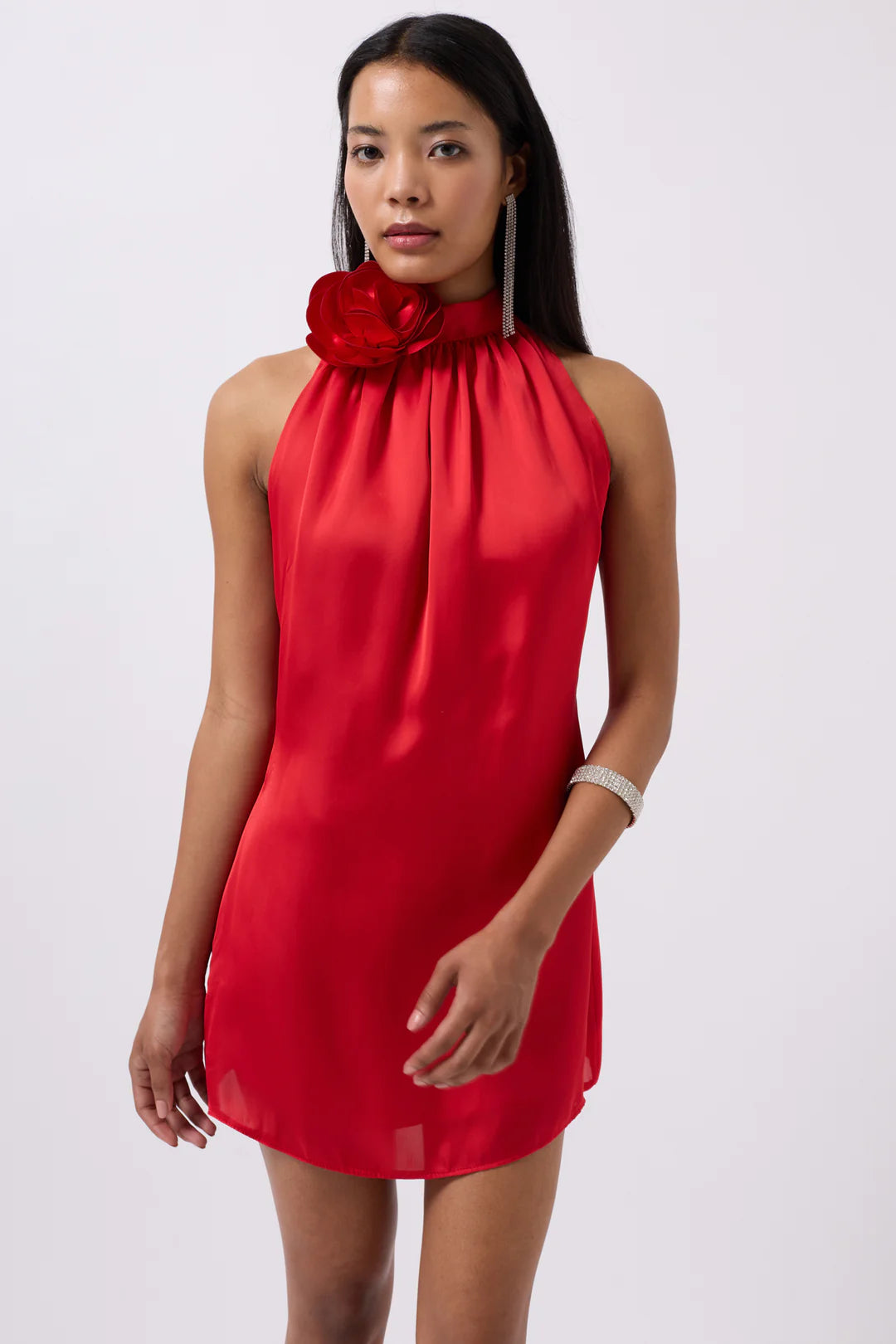 Rosella Kleid Rubinrot