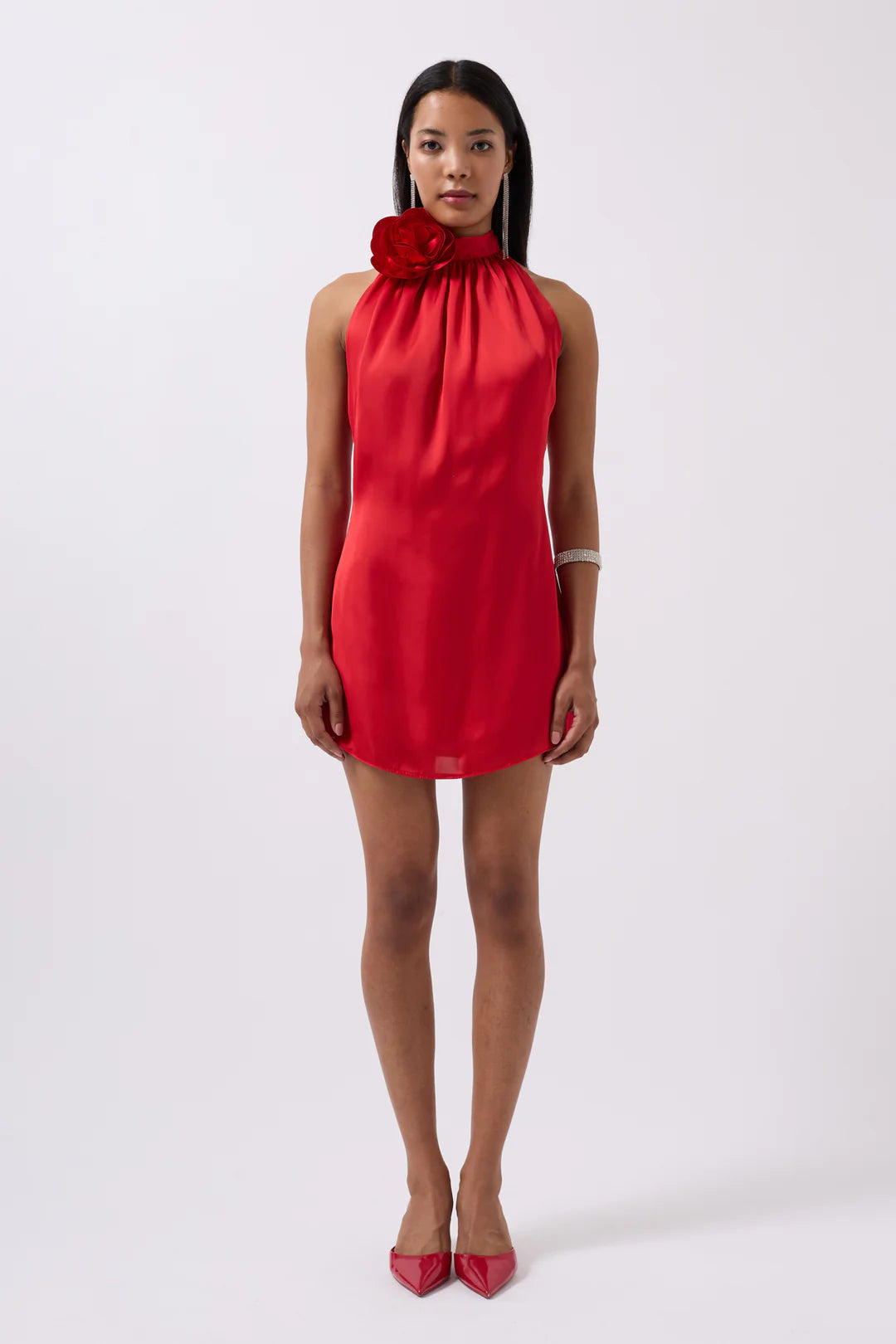 Rosella Kleid Rubinrot