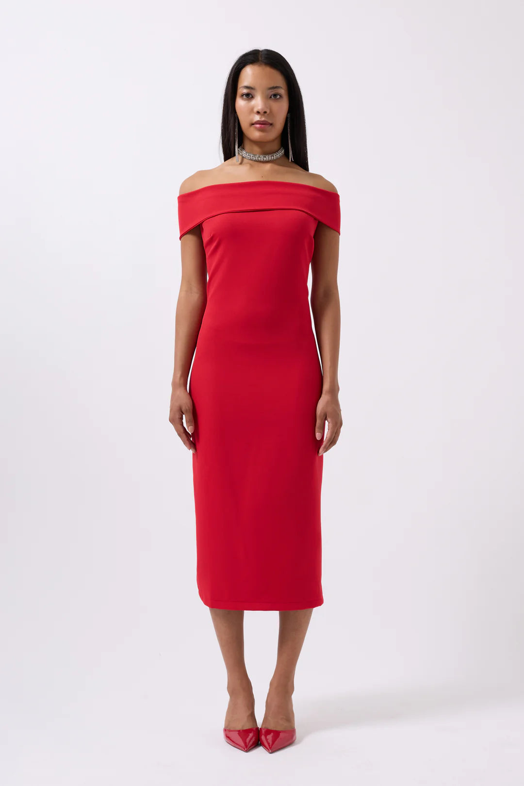 Elegie Kleid Rubinrot