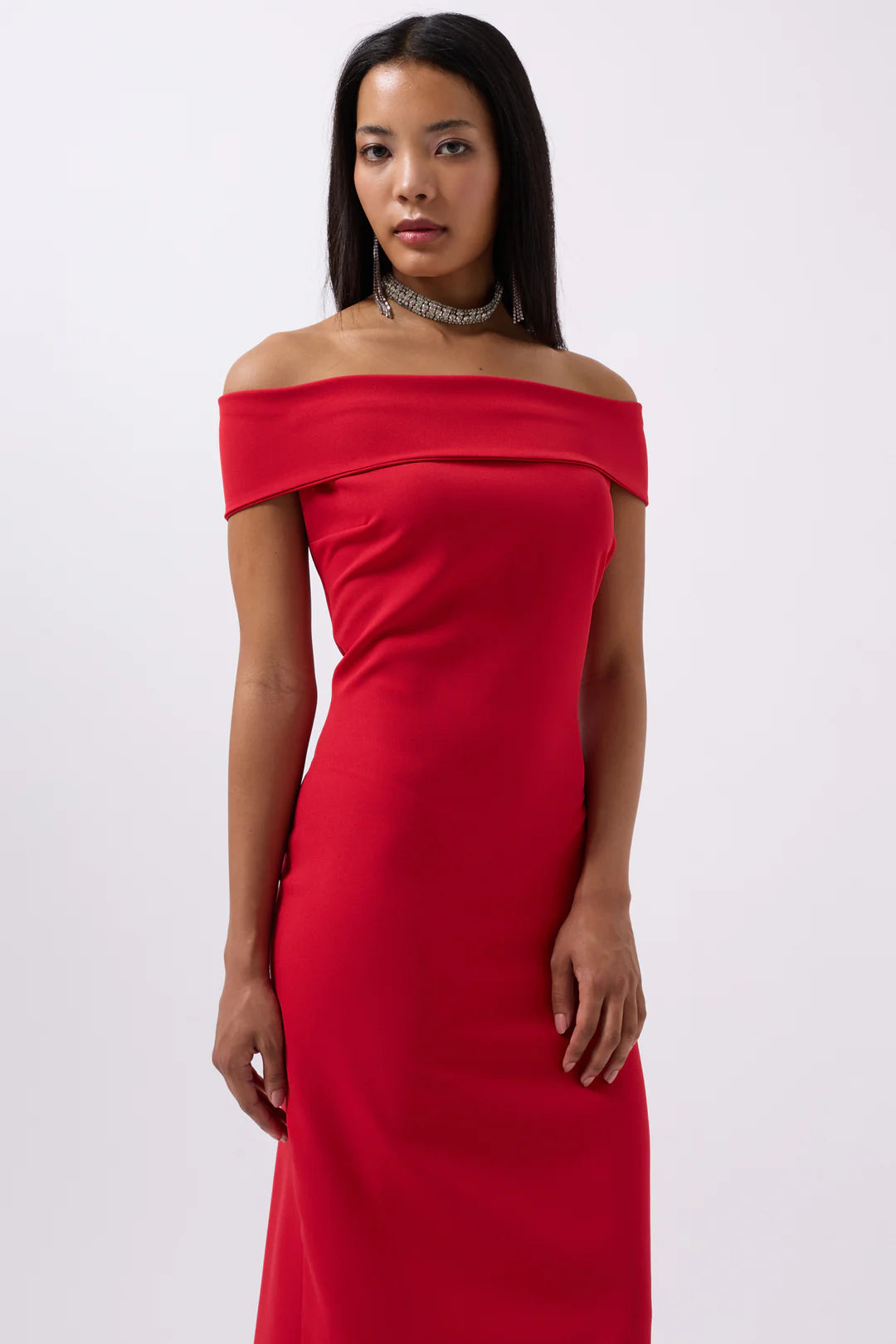 Elegie Kleid Rubinrot