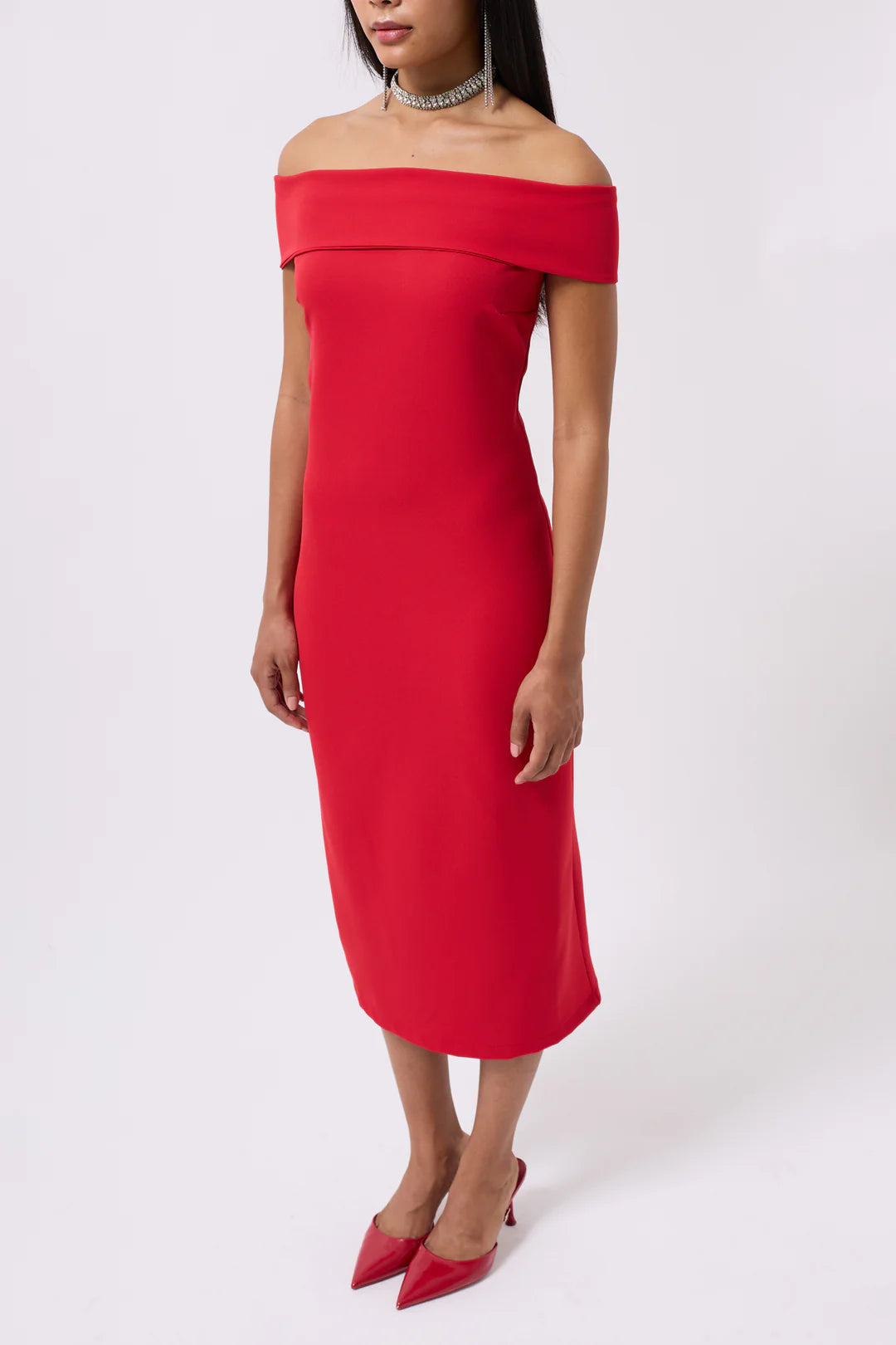 Elegie Kleid Rubinrot