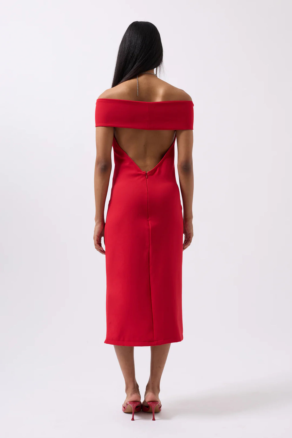 Elegie Kleid Rubinrot