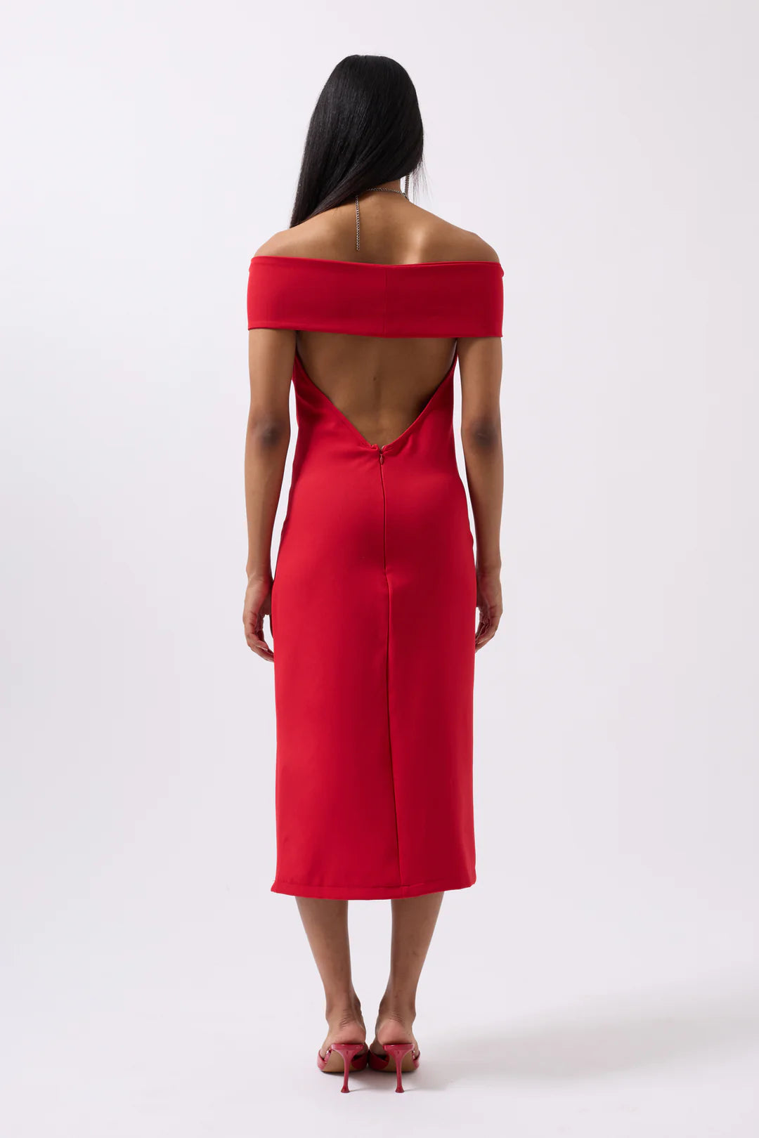 Elegie Kleid Rubinrot