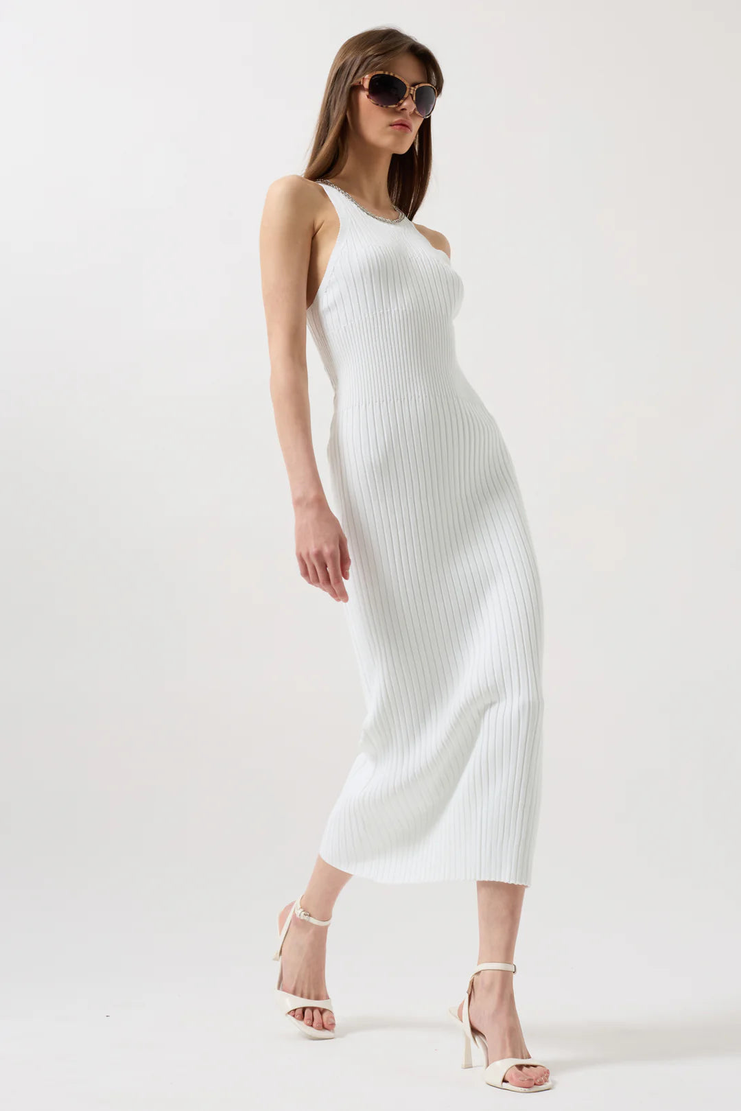 Strom Kleid Weiß