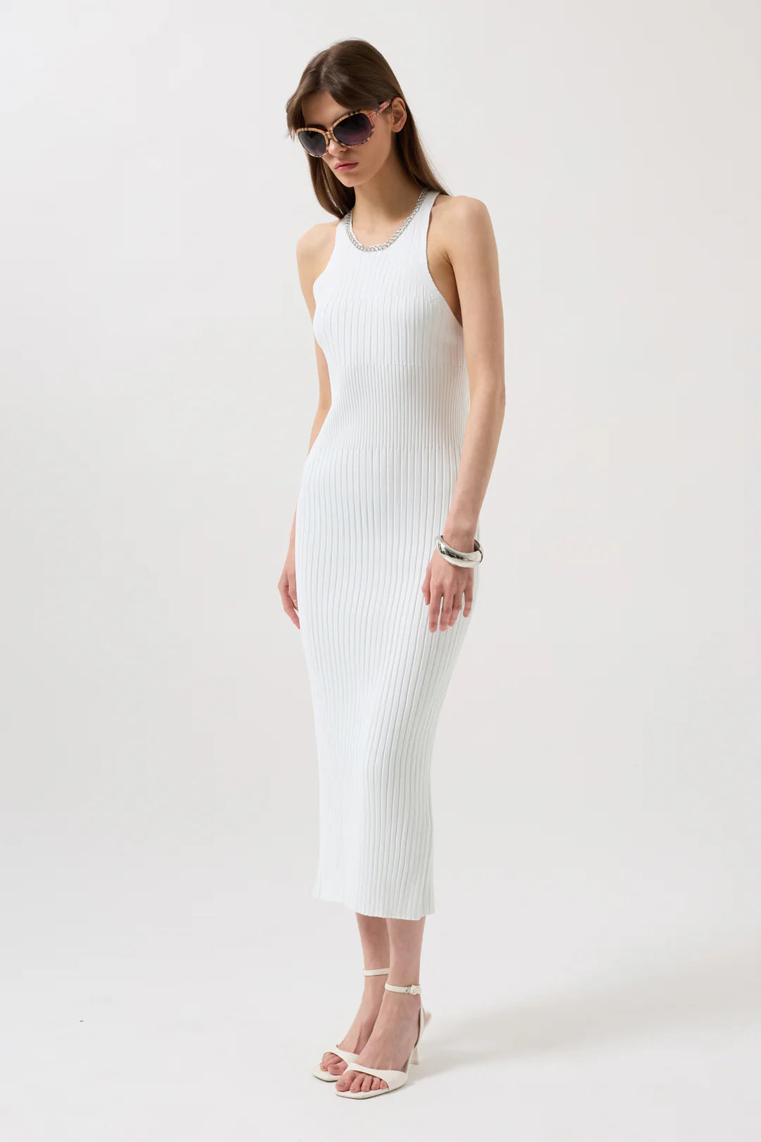 Strom Kleid Weiß