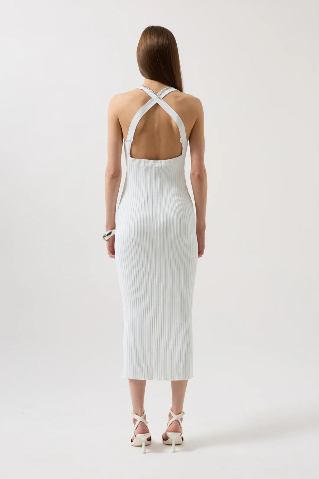 Strom Kleid Weiß