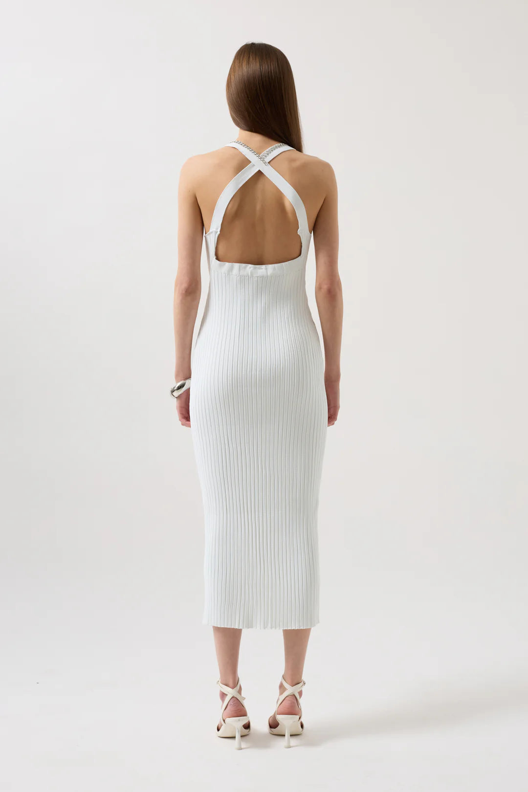 Strom Kleid Weiß