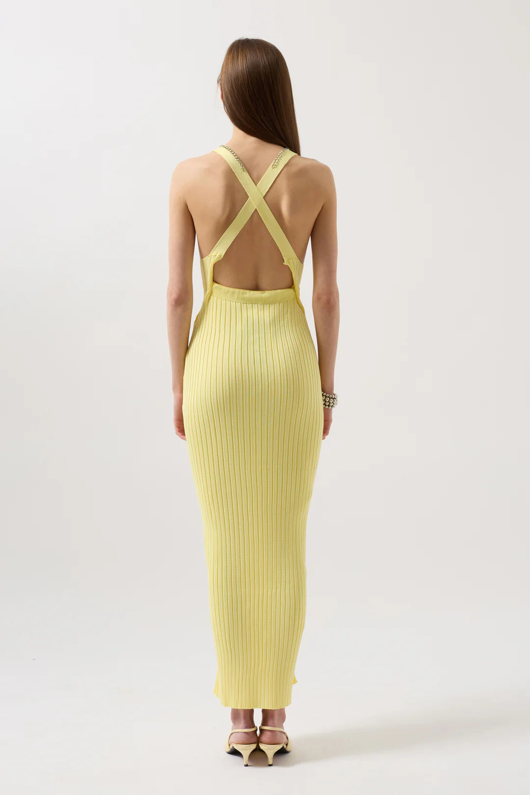 Strom Kleid Gelb