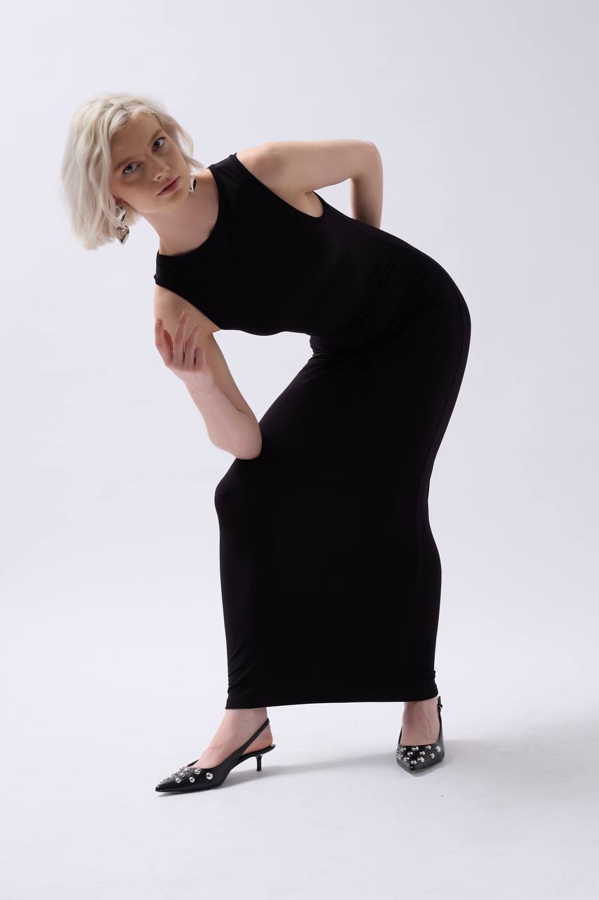 Eisnacht Kleid Schwarz