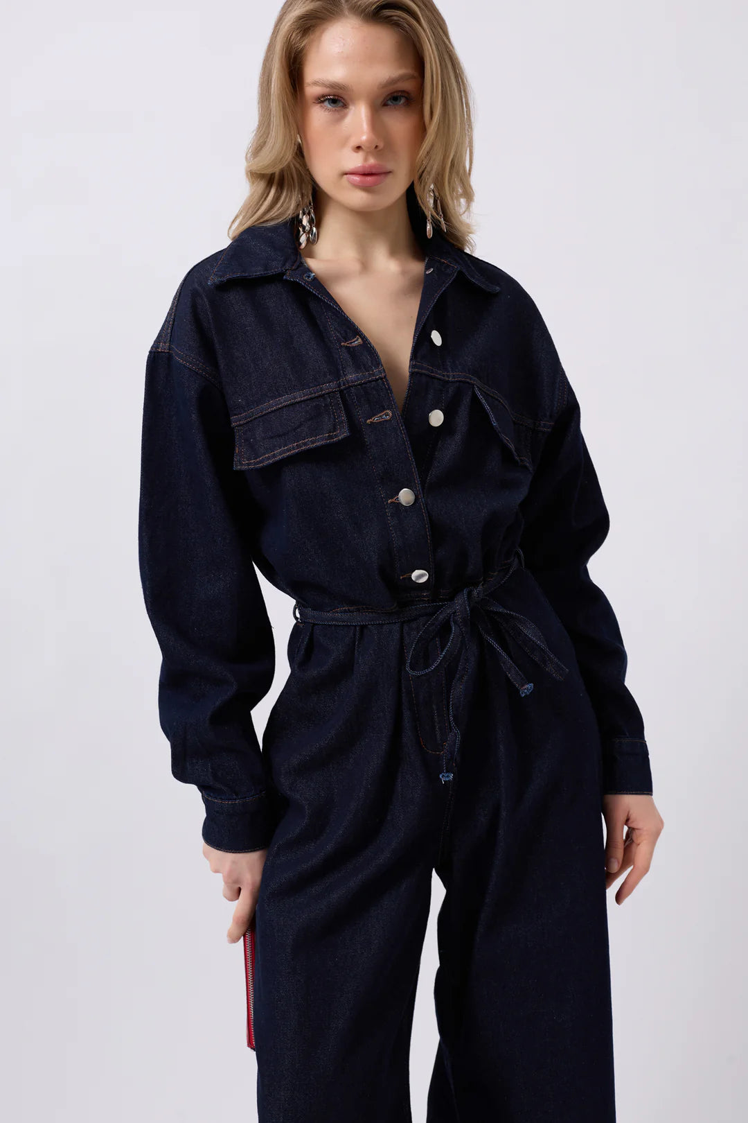 Blauwerk Overall Dunkelblau