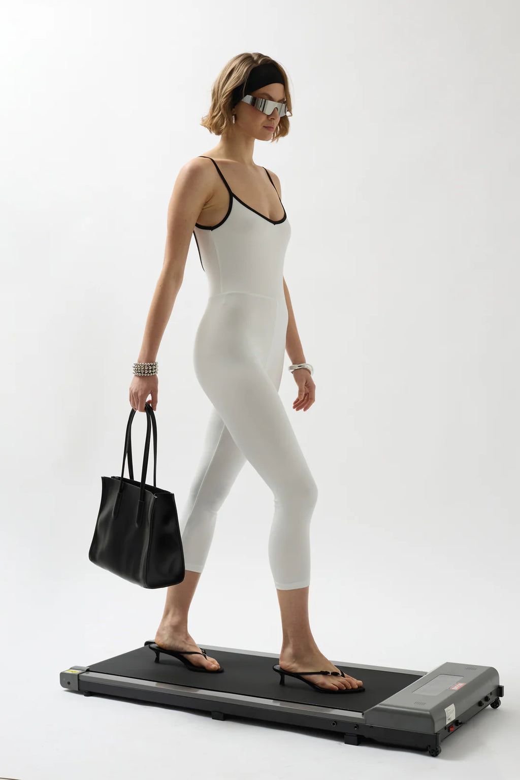 Sleek Overall Weißschwarz