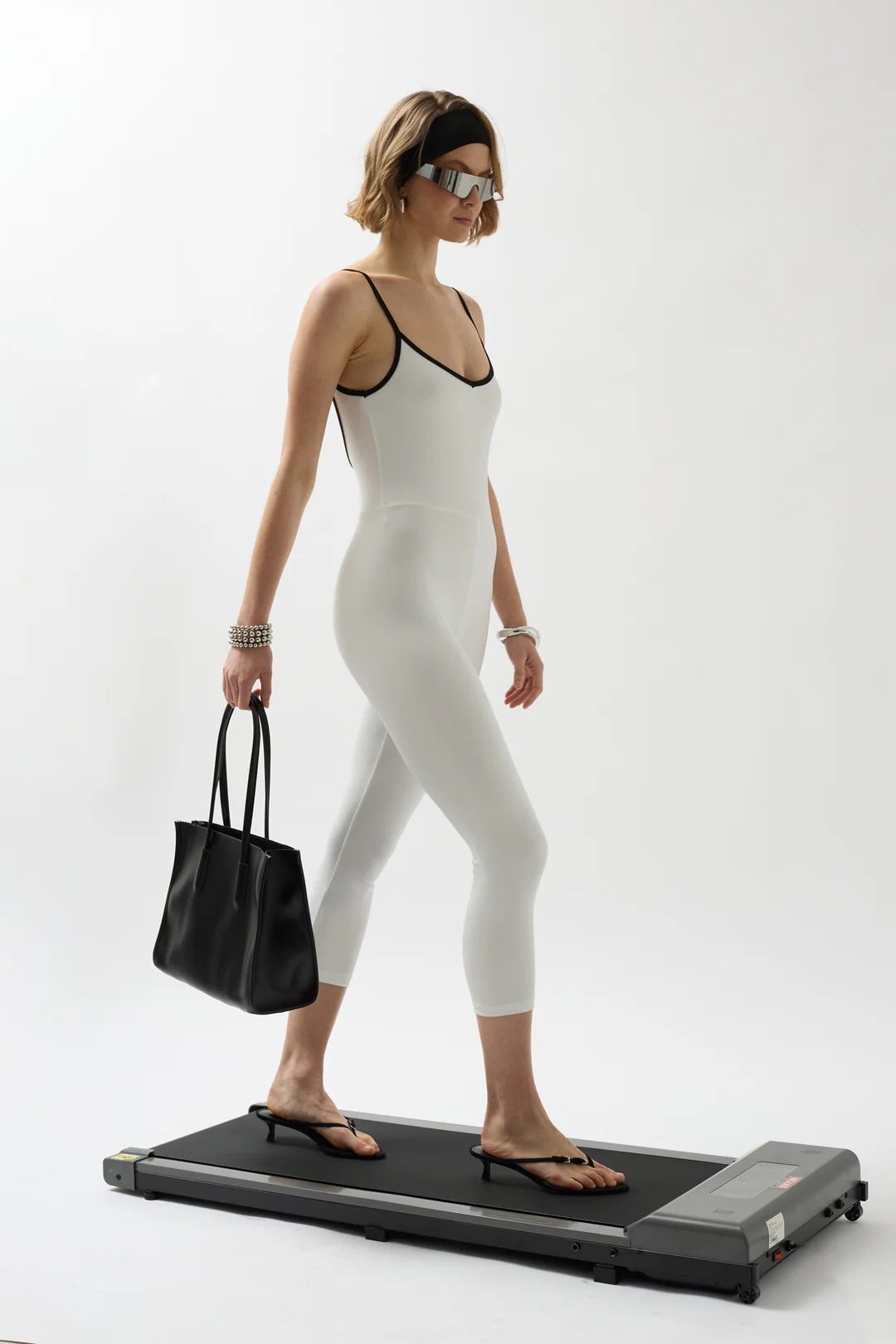 Sleek Overall Weißschwarz