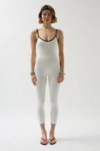 Sleek Overall Weißschwarz