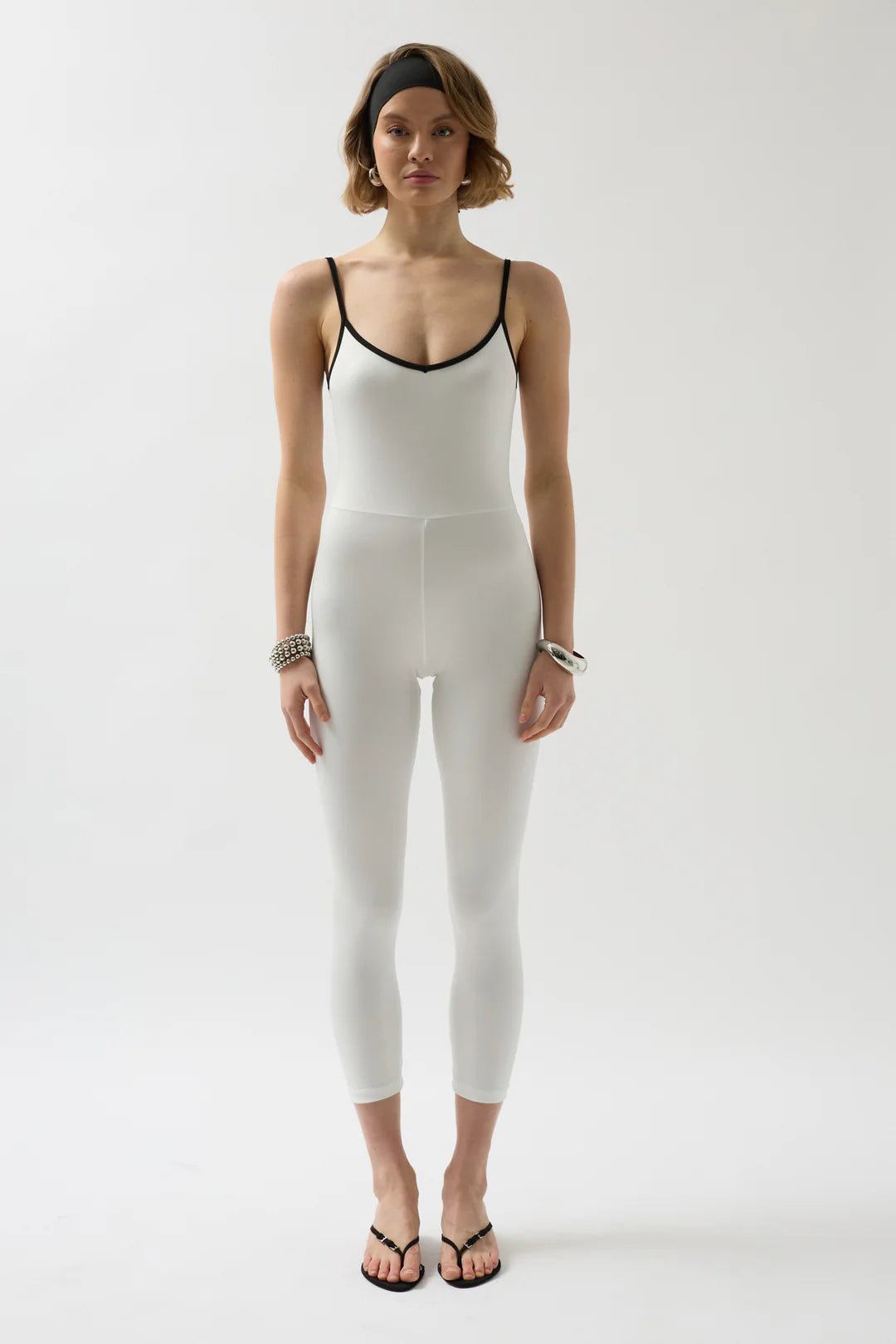 Sleek Overall Weißschwarz