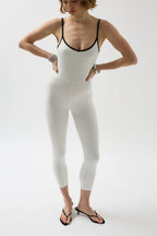 Sleek Overall Weißschwarz