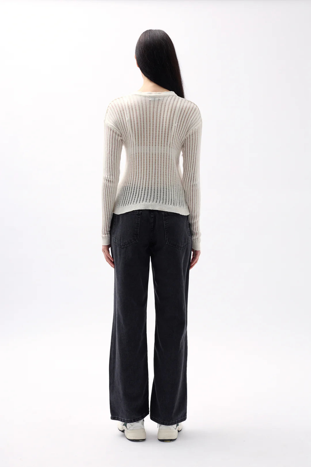 Hauchleicht Bluse Cremeweiß