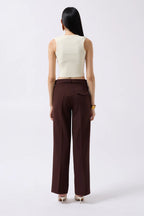 Schlitz Bluse Creme