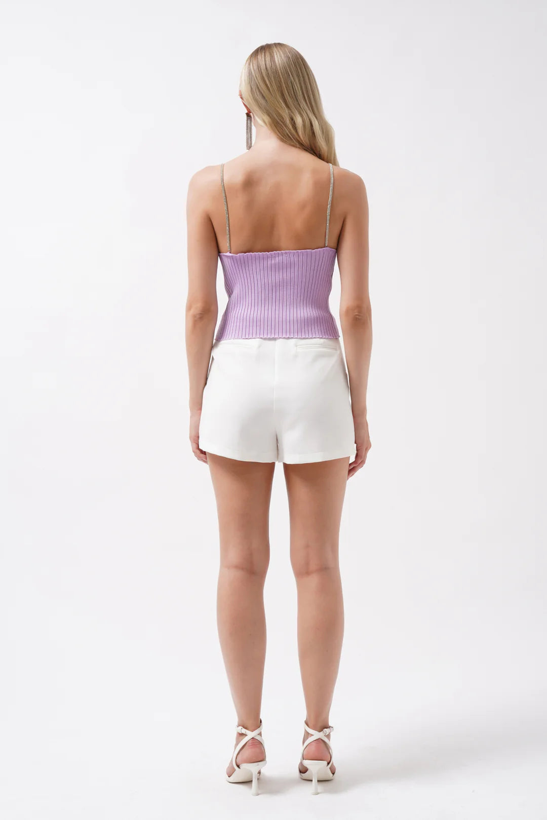 Schein Bluse Lila