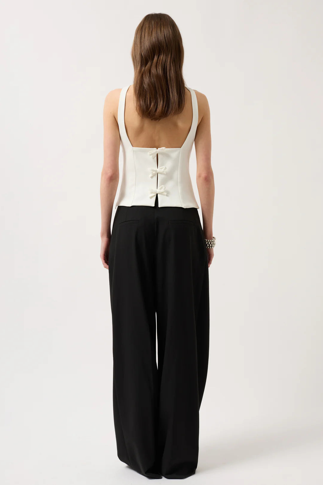 Rückblick Bluse Elfenbeinweiß