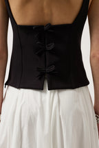 Rückblick Bluse Tiefschwarz